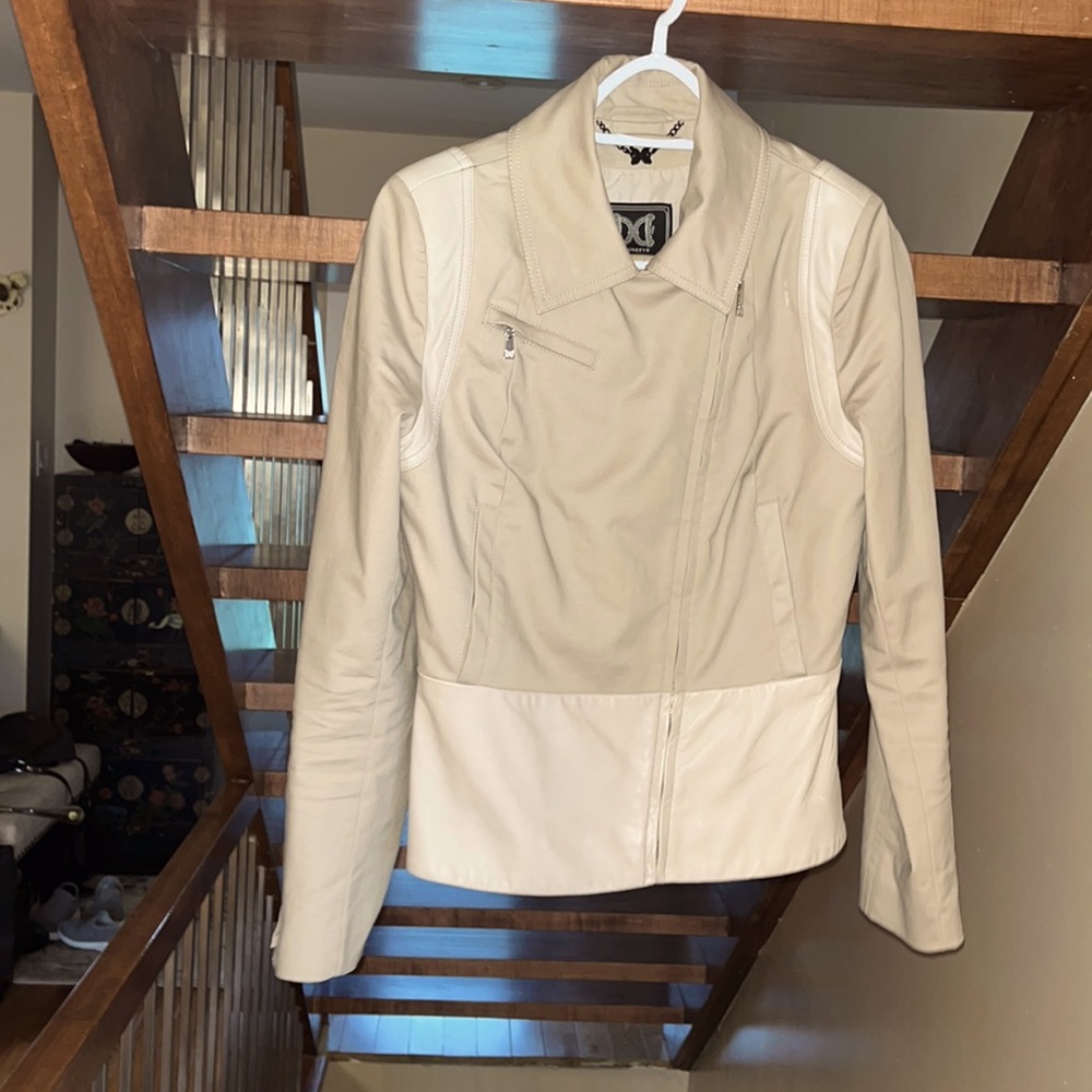 Dawn Levy Medium size leather detailed jacket